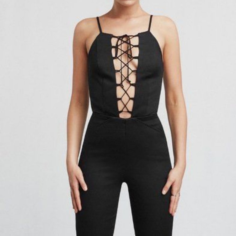 Reformation Sophie Jumpsuit Black